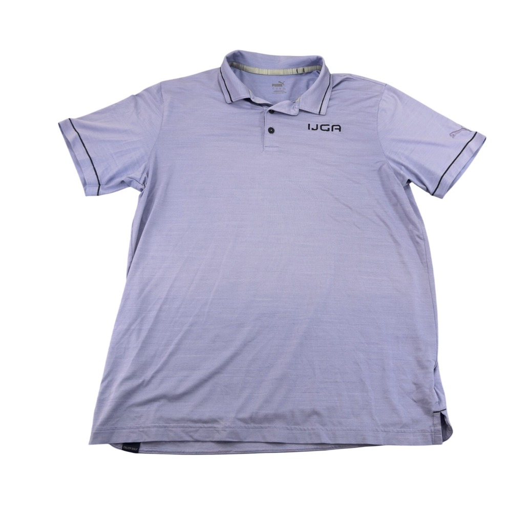 Puma IJGA Performance Golf Polo Shirt Light Purple Size L